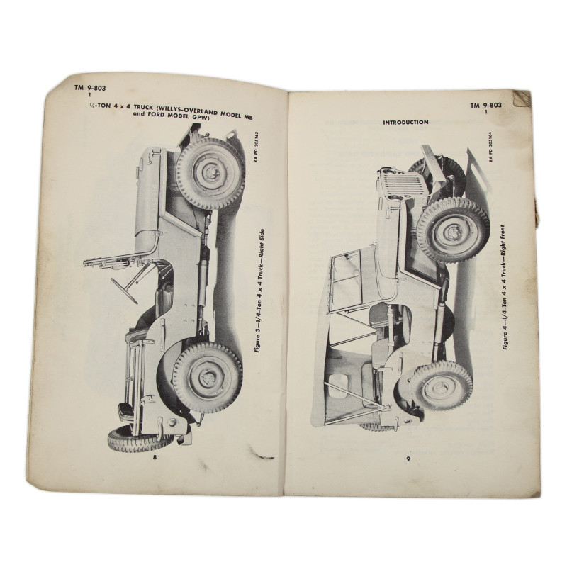 Manual, Technical, TM 9-803, Truck, ¼-Ton, 4 x 4 (Willys-Overland Model MB and Ford Model GPW)