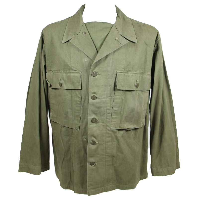 Veste de combat, US Army, treillis HBT (Herringbone Twill), Special, 42R, 1944