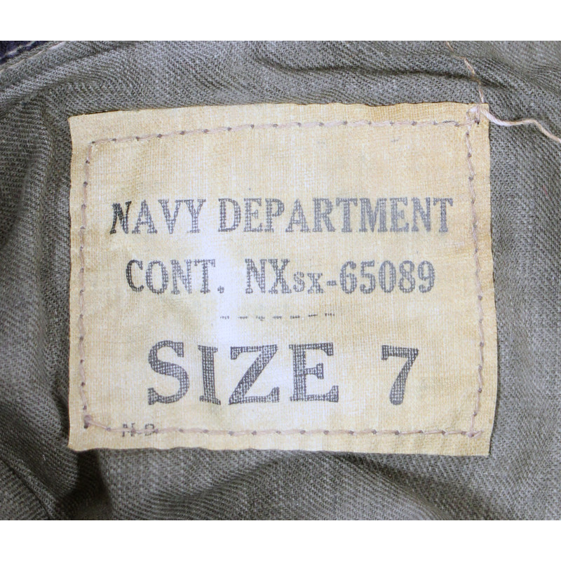 Chapeau de pont, Foul Weather Hat, US Navy, 1944, taille 56