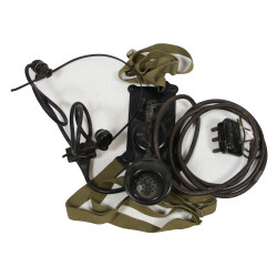 Combiné-plastron, microphone T-26, US Army, avec écouteurs R-30-U