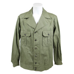 Jacket, HBT (Herringbone Twill), US Army, 1st Type, Size 42L, 1941