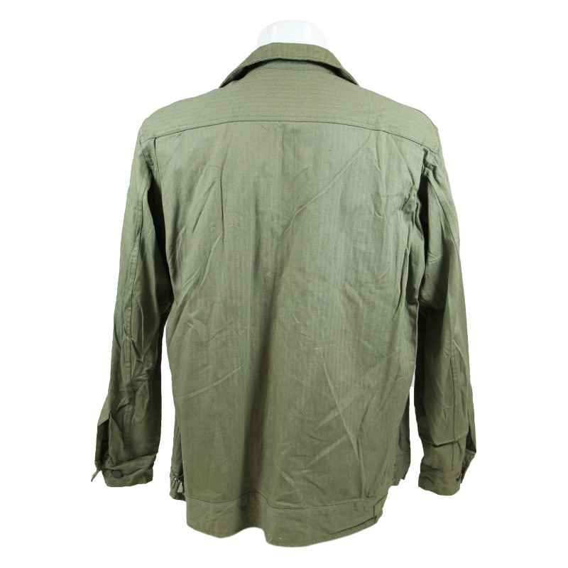 Veste de combat, US Army, treillis HBT (Herringbone Twill), 1er type, taille 42L, 1941