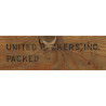 Caisse en bois, hachis de corned-beef, UNITED PACKERS, INC., vide