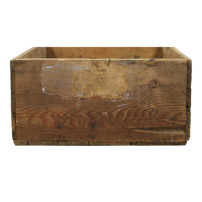 Caisse en bois, hachis de corned-beef, UNITED PACKERS, INC., vide