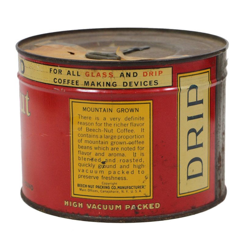 Can, Tin, Beech-Nut Coffee, 1941, Untouched