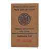 Carte d'identité médicale, 1er type, Pvt. Ervin Frazier, 40th Station Hospital, ETO
