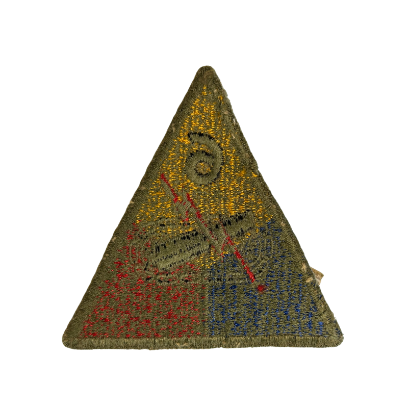 Insigne, 6th Armored Division, dos vert, 1943