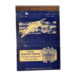 Pochette d'allumettes, Naval Training School Aviation Maintenance, Norman, Okla