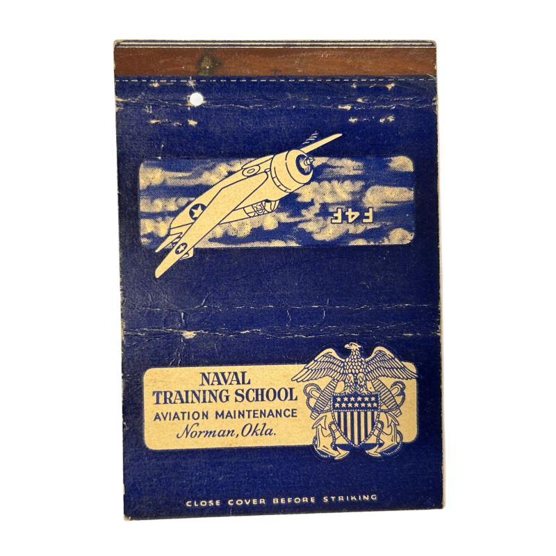 Pochette d'allumettes, Naval Training School Aviation Maintenance, Norman, Okla