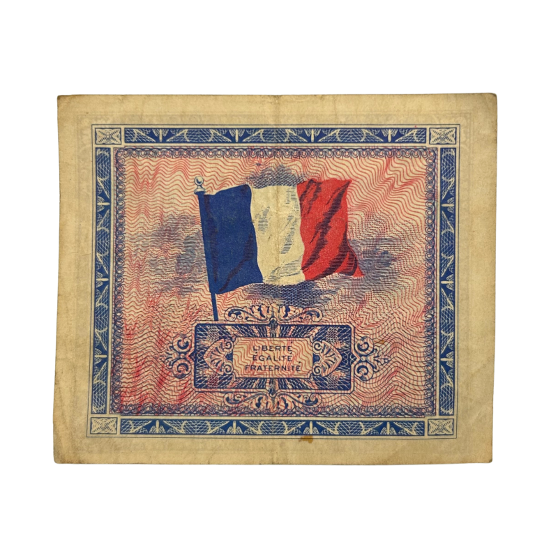 Banknote, Flag, (Invasion Money), 2 Francs, 1944