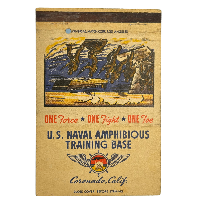 Matchbook, U.S. Naval Amphibious Training Base, Coronado, Calif.