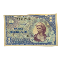 Banknote, $1 Military Payment Certificate, Series 661, 1968, Vietnam War