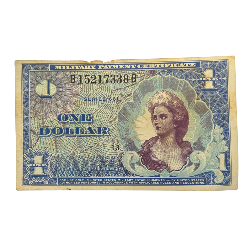 Billet, 1 Dollar américain, Series 661, 1968, Guerre du Viêt-Nam