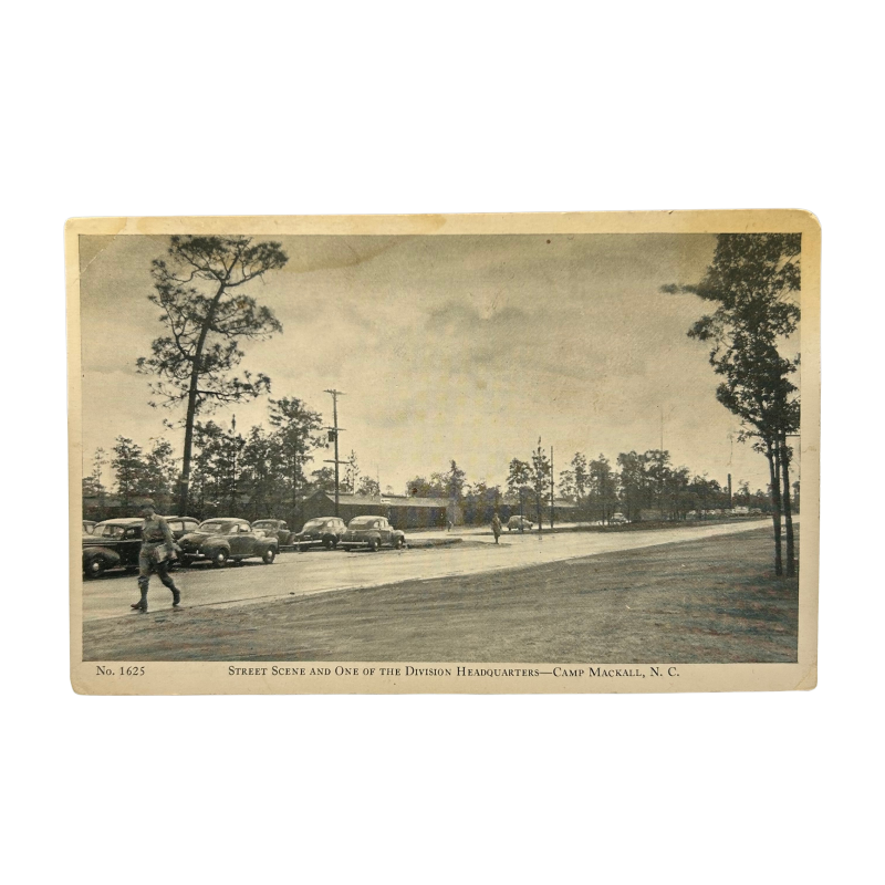 Postcard, Headquarters, Camp Mackall