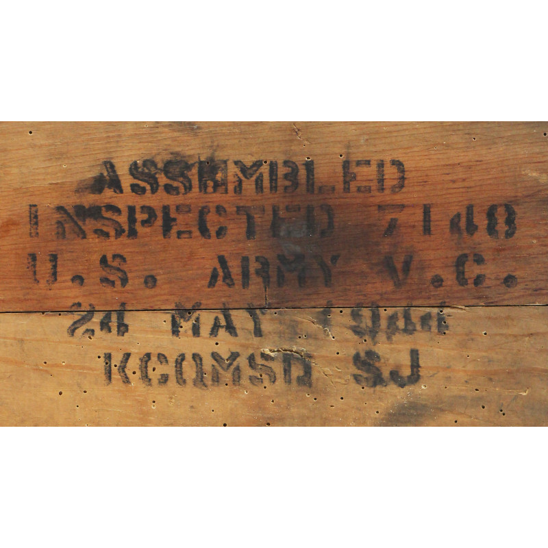 Caisse en bois, Field Ration C, US Army, 1944