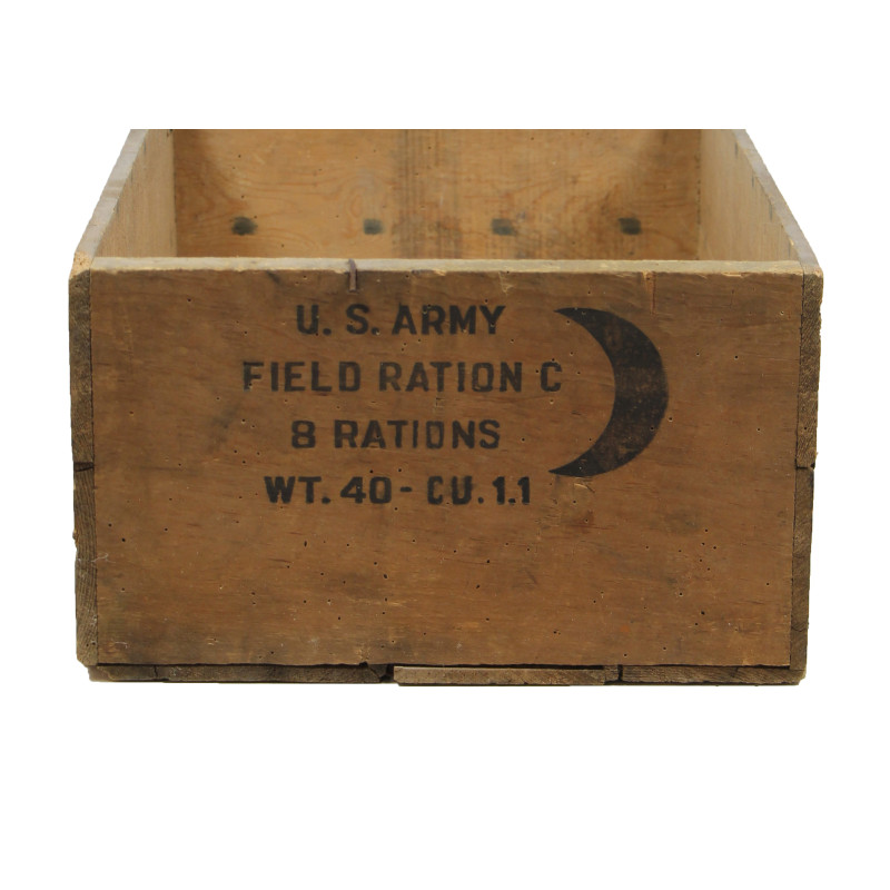 Caisse en bois, Field Ration C, US Army, 1944