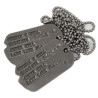 Plaques d'identité, Dog Tags, S/Sgt. Thomas Hill, Medic, 100th General Hospital, ETO