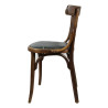 Chaise en bois britannique, NAAFI, réutilisée par la Gendarmerie Nationale