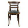 Chaise en bois britannique, NAAFI, réutilisée par la Gendarmerie Nationale
