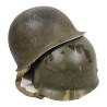 Casque M1, pattes fixes, camouflé, liner CAPAC, A washers verts