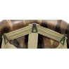 Casque M1, pattes fixes, camouflé, liner CAPAC, A washers verts