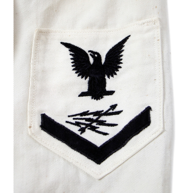 Veste jumper, US Navy, Undress White Service Uniform, Radioman 3rd Class