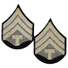 Grades en tissu de Technician 4th Grade, T/4 Sergeant, OD