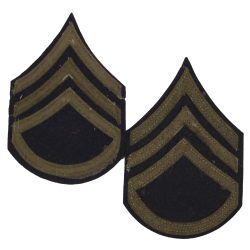 Insignia, Rank, Staff Sergeant, US Army, Wool