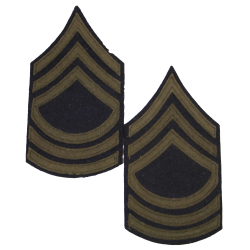 Rank, Insignia, Master Sergeant, Wool