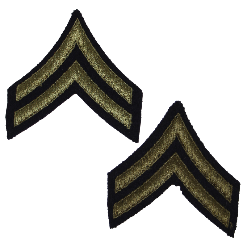 Grades en tissu de caporal, OD