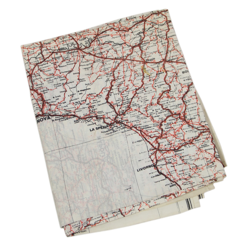 Carte d'évasion en soie, MI 9, Italie continentale et Sicile, J4/J3