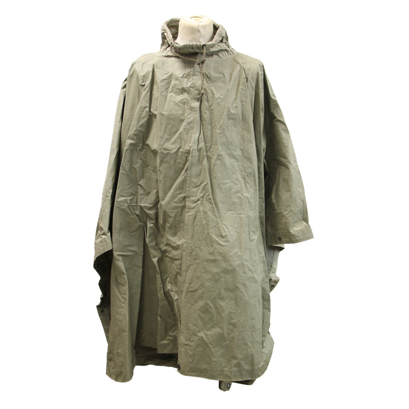 Poncho, Synthetic Resin-Coated, OD, US Army, 1944