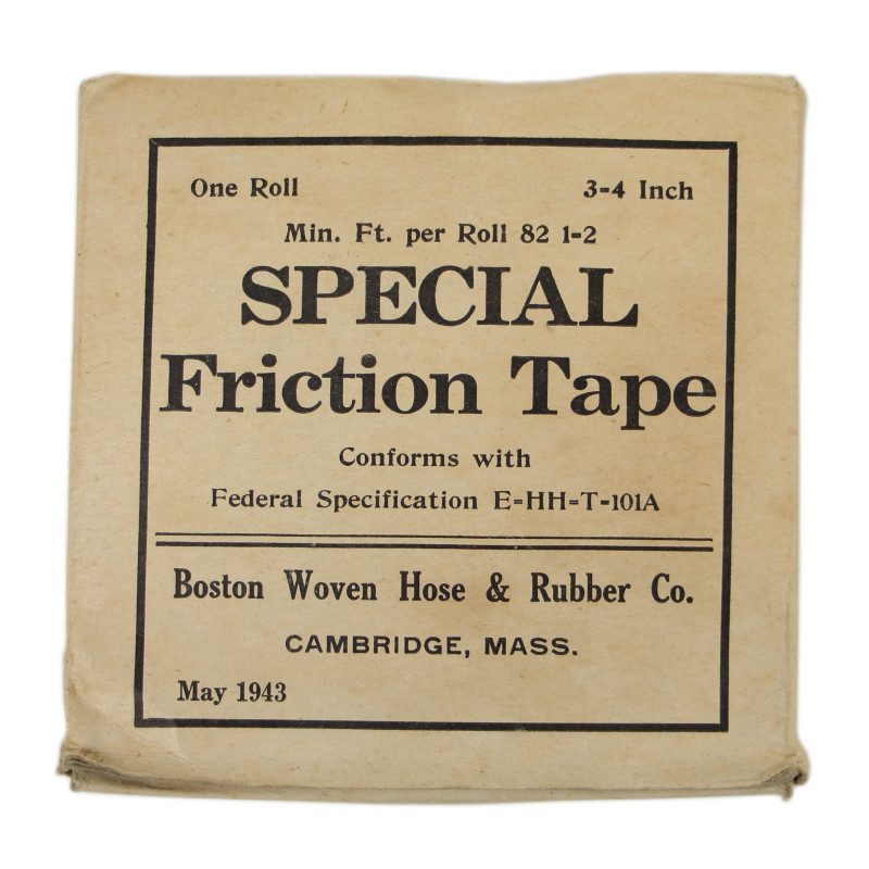 Chatterton de démolition, SPECIAL Friction Tape, mai 1943, intact
