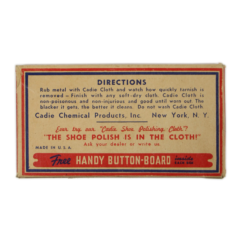 Board, Button, We Salute, Cadie Chemical Products, Inc.