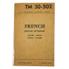 Manual, Technical, TM 30-502, French Military Dictionary, English-French - French-English, 1944