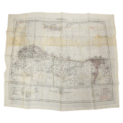 Carte d'évasion en soie, MI 9, CYRENAICA, Afrique du Nord, K1/K2