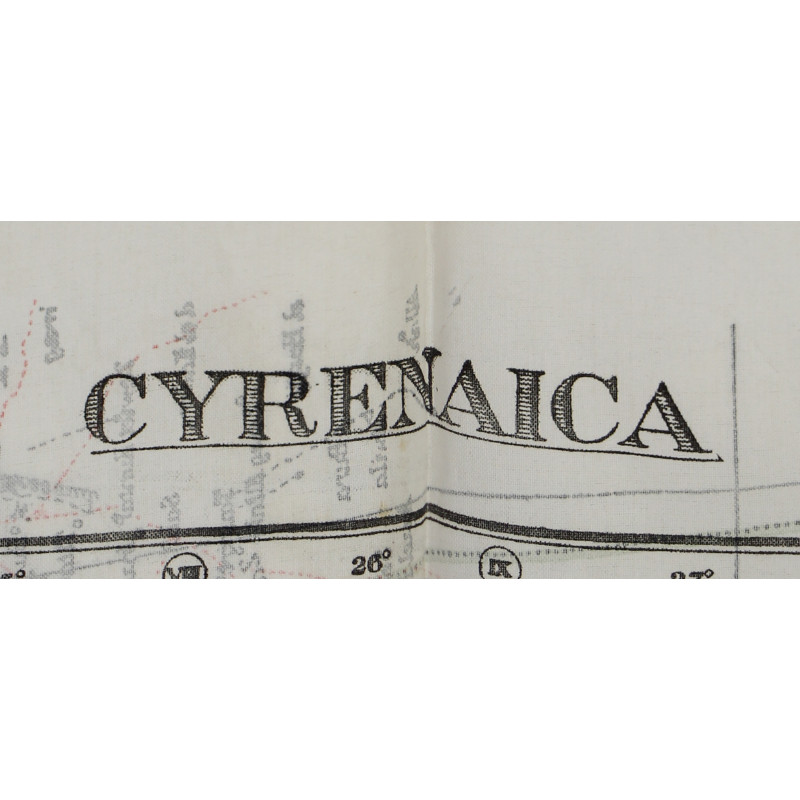 Map, Escape, Silk, MI 9, CYRENAICA, North Africa, K1/K2