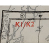 Carte d'évasion en soie, MI 9, CYRENAICA, Afrique du Nord, K1/K2
