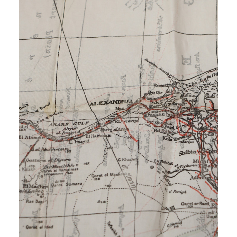 Map, Escape, Silk, MI 9, CYRENAICA, North Africa, K1/K2
