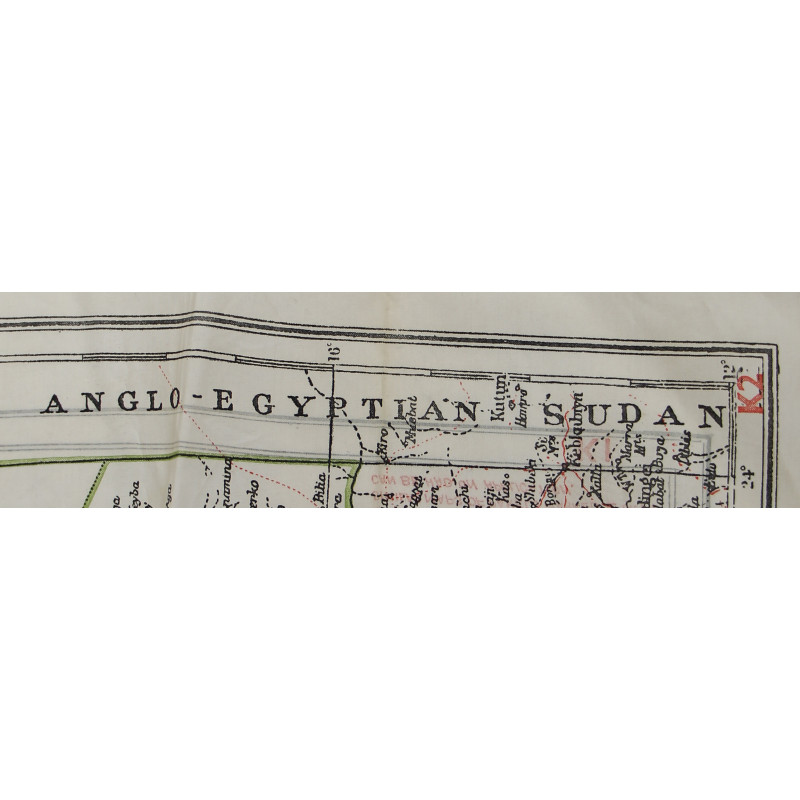 Map, Escape, Silk, MI 9, CYRENAICA, North Africa, K1/K2