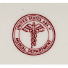 Assiette en porcelaine, US Army Medical Department, SHAL-O-RIM, 1917