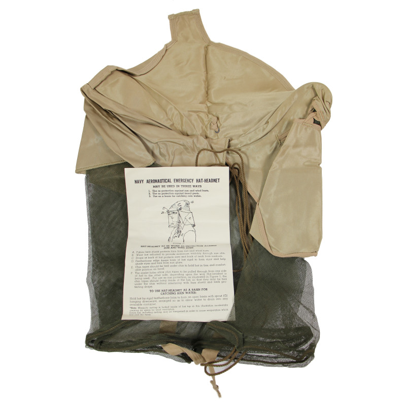 Hat-Headnet, Mosquito, M-565a, US Navy