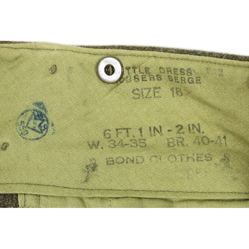 Pantalon canadien, Pattern 1939, taille 16, War Aid
