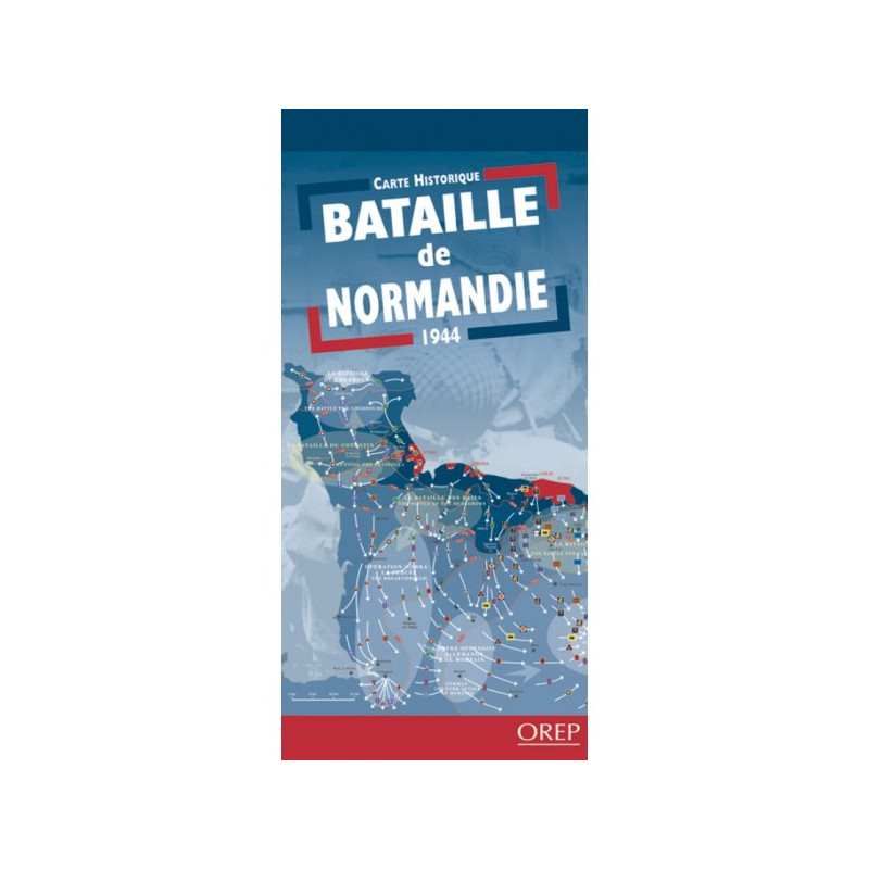 Carte historique Bataille de Normandie 1944