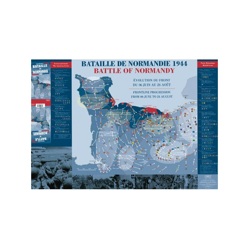 Historical Map Battle of Normandy
