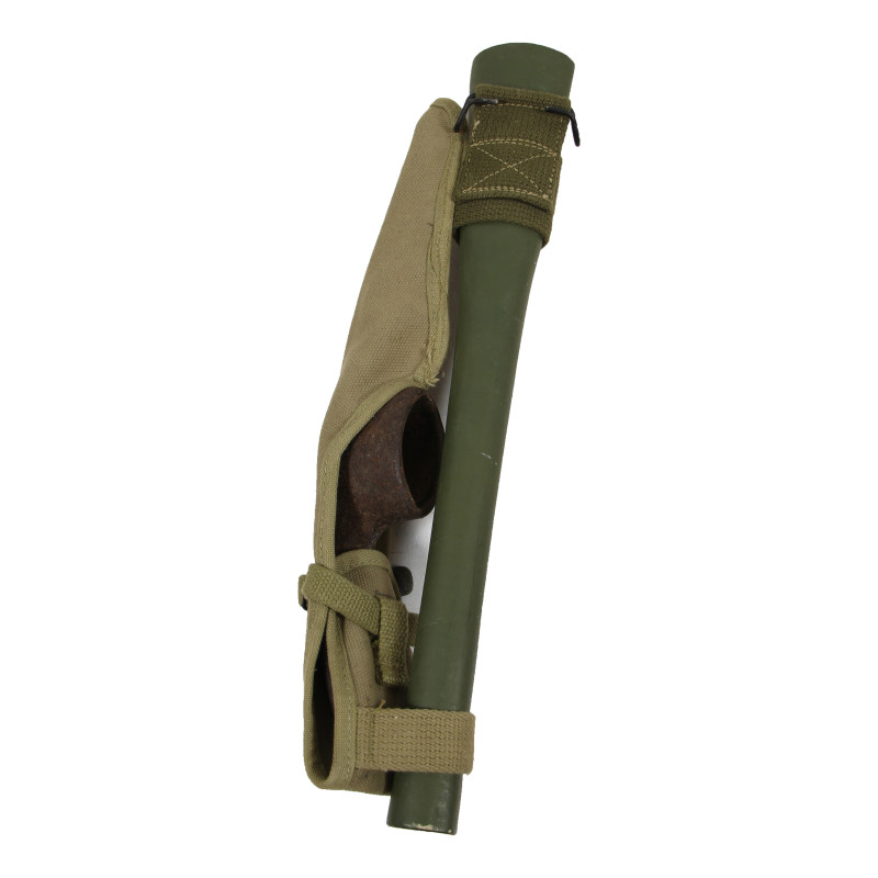 Pick-Mattock, Intrenching, M-1910, DIAMOND CALK 1944, with Carrier, V.C. CO. 1944