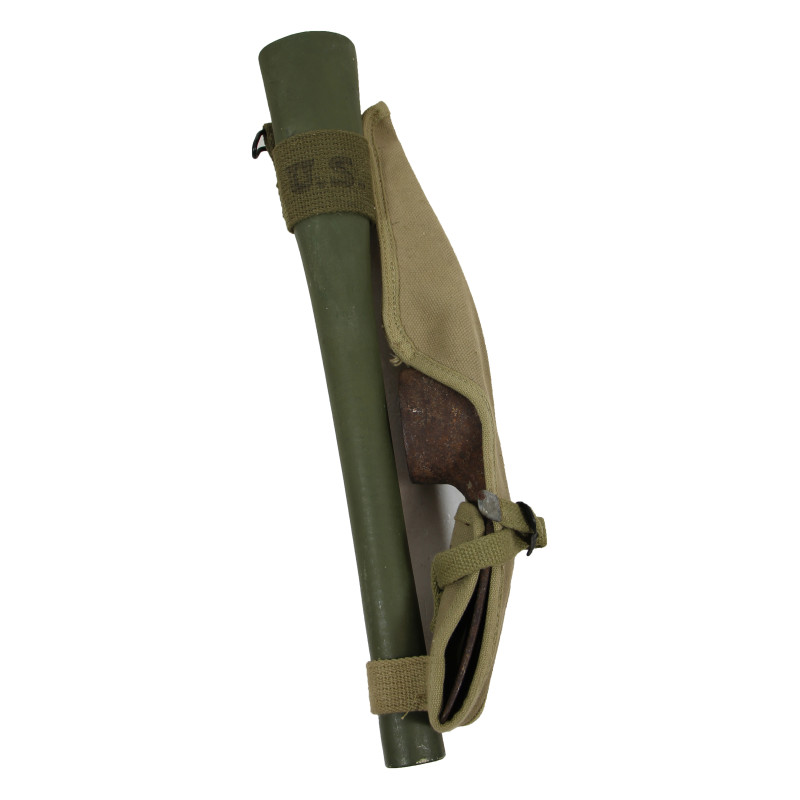 Pick-Mattock, Intrenching, M-1910, DIAMOND CALK 1944, with Carrier, V.C. CO. 1944