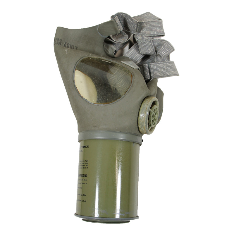 Mask, Gas M1A2-1-1, Medium, Adult, Complete, in Carton, 1942