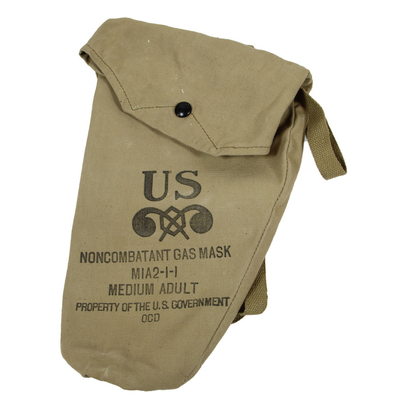 Mask, Gas M1A2-1-1, Medium, Adult, Complete, in Carton, 1942