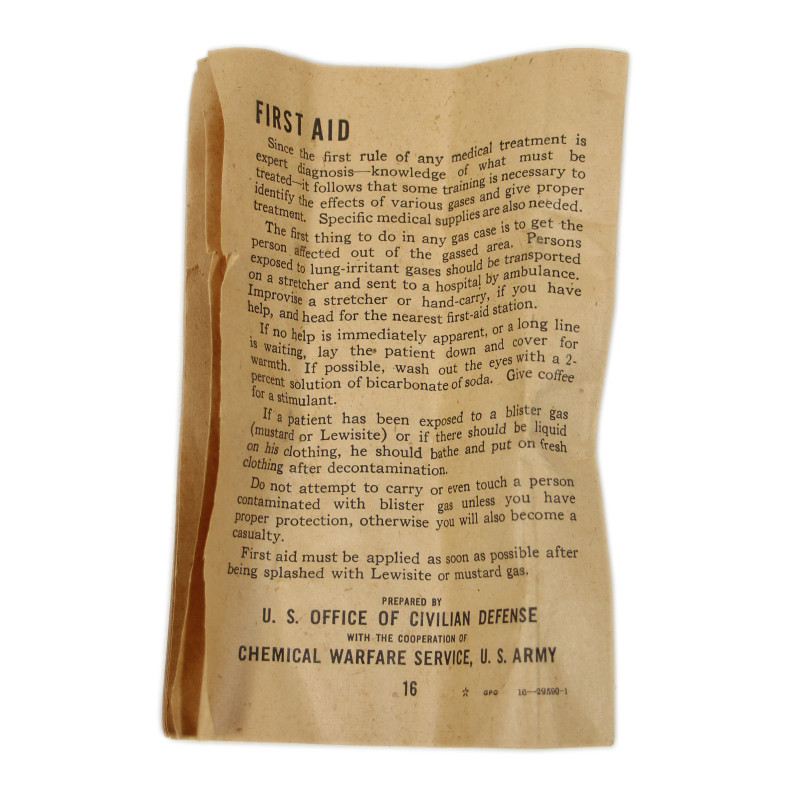 Mask, Gas M1A2-1-1, Medium, Adult, Complete, in Carton, 1942